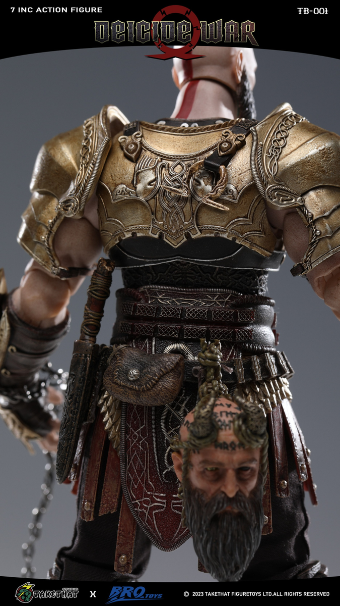 Bro Toys ゴード・オブ・ウォー　クレイトス　フィギュア　1/12 Brotoys x Takethat 1/12 God of War 2 Kratos 7