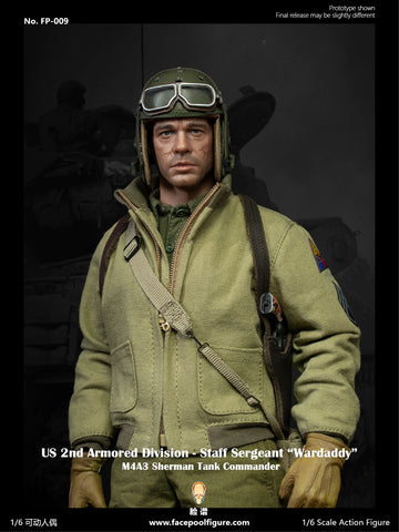 FACEPOOL 1/6 FP009 US 2ND ARMORED DIVISION - STAFF SERGEANT STANDARD