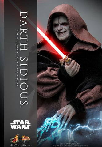 HOT TOYS 1/6 MMS745B REVENGE OF THE SITH DARTH SIDIOUS (RED COIN)