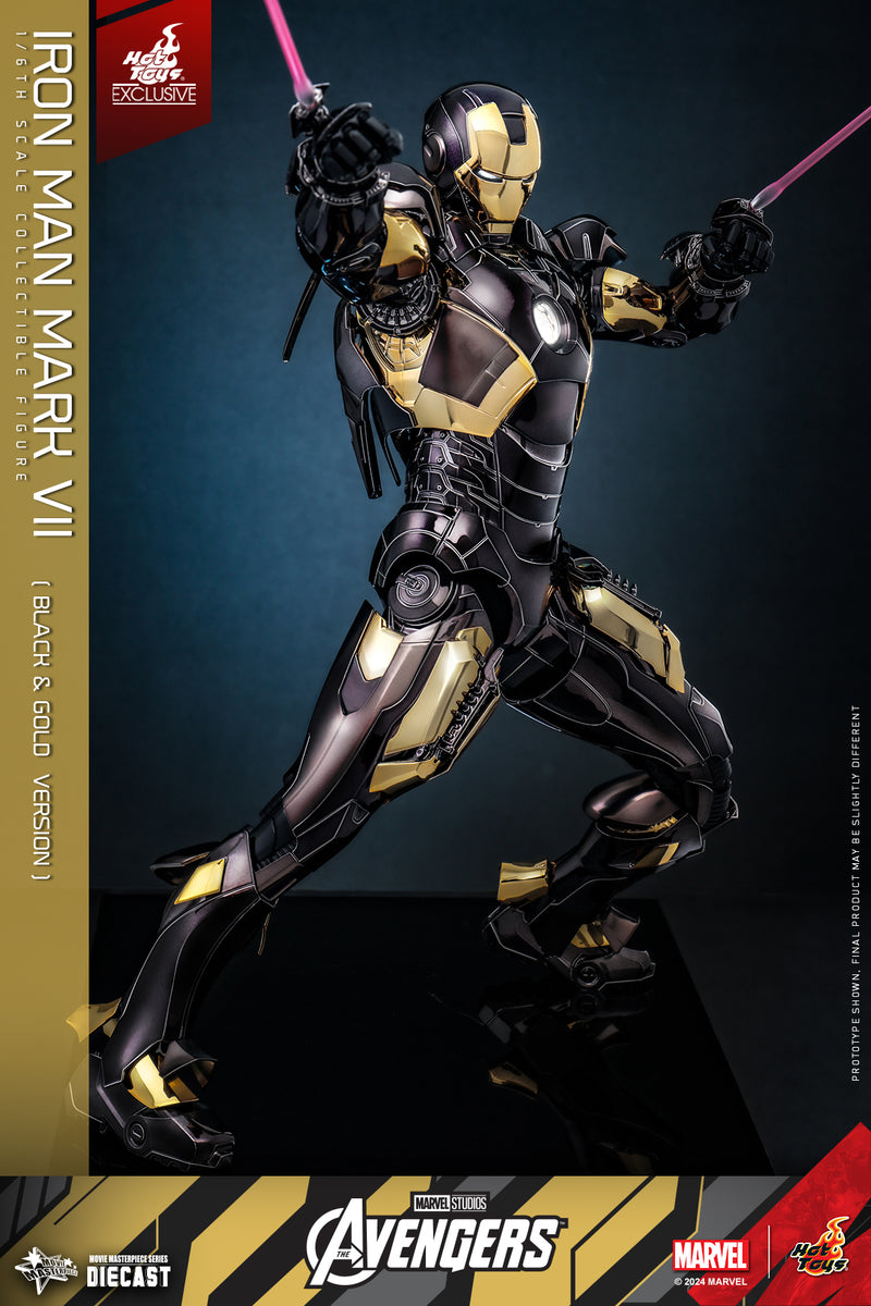 HOT TOYS 1/6 MMS741D61 IRON MAN MK VII (MK 7) BLACK & GOLD – One Man's ...