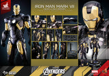 HOT TOYS 1/6 MMS741D61 IRON MAN MK VII (MK 7) BLACK & GOLD