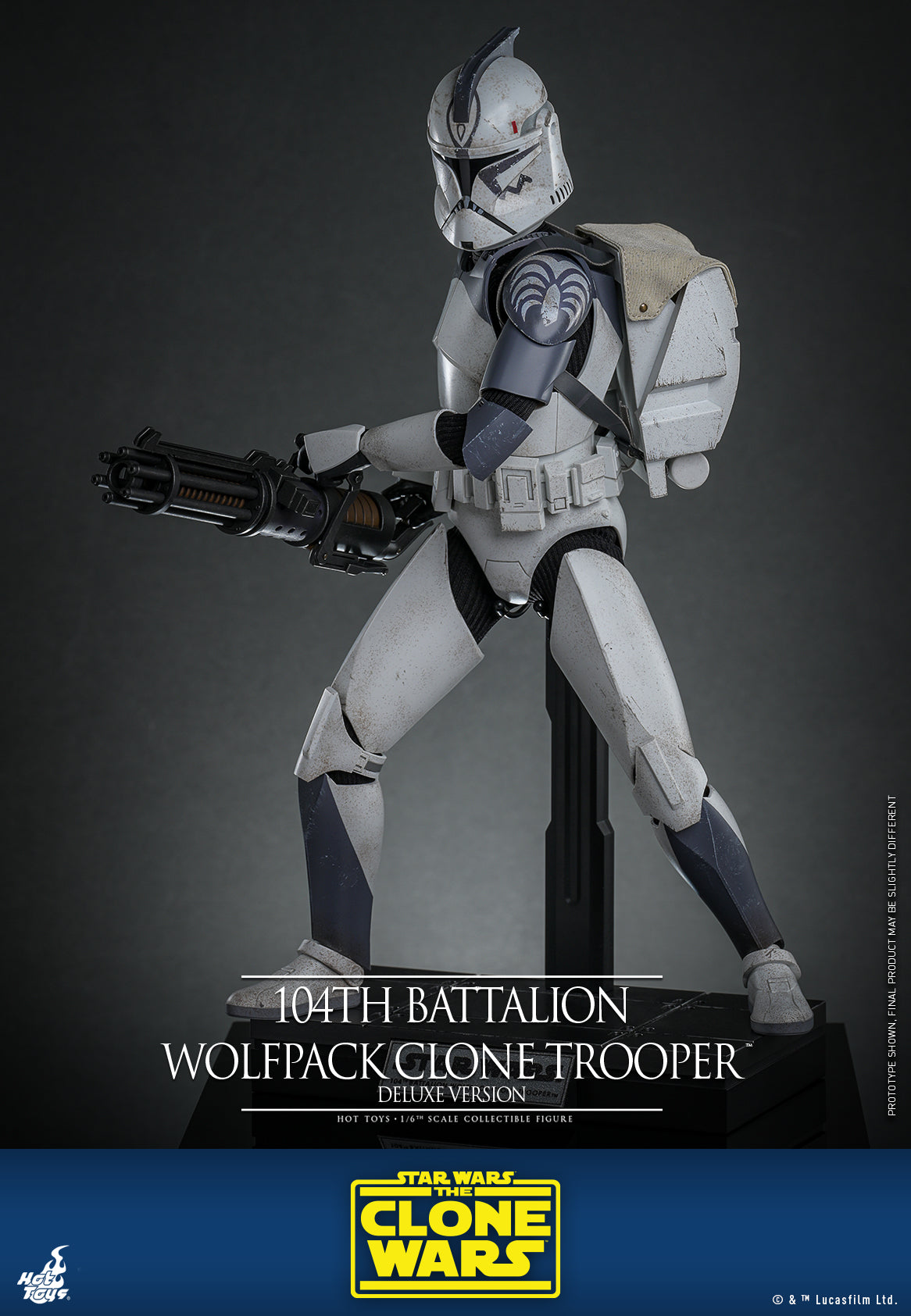 HOT TOYS 1/6 TMS143 104TH BATTALION WOLFPACK CLONE TROOPER DELUXE HOT TOYS 1/6 TMS143 104TH BATTALION WOLFPACK CLONE TROOPER DELUXE