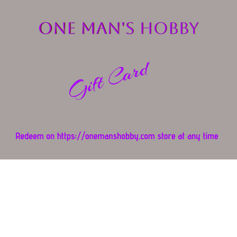 One Man's Hobby Gift Card