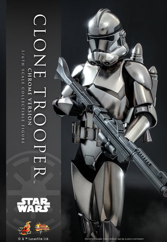 HOT TOYS 1/6 MMS643 CLONE TROOPER CHROME