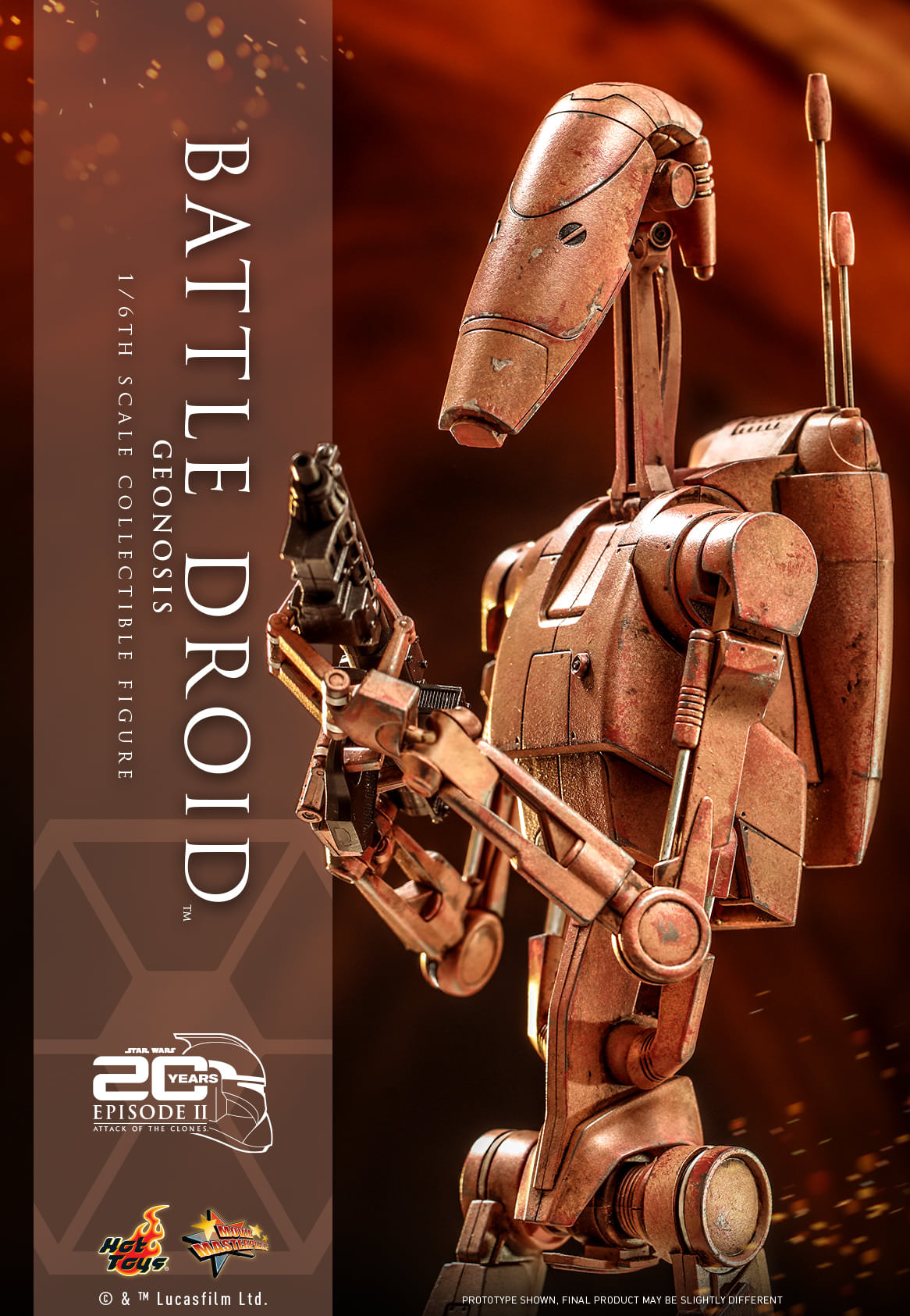 Hot Toys - ホットトイズ 1/6 スター・ウォーズ バトル・ドロイド ジオノー MMS649 HOT TOYS 1/6 MMS649 GEONOSIS BATTLE DROID – One Man's Hobby